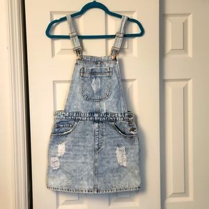 Denim Overall Skirt